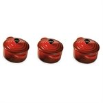 3 mini's en bouche cerise Le Creuset
